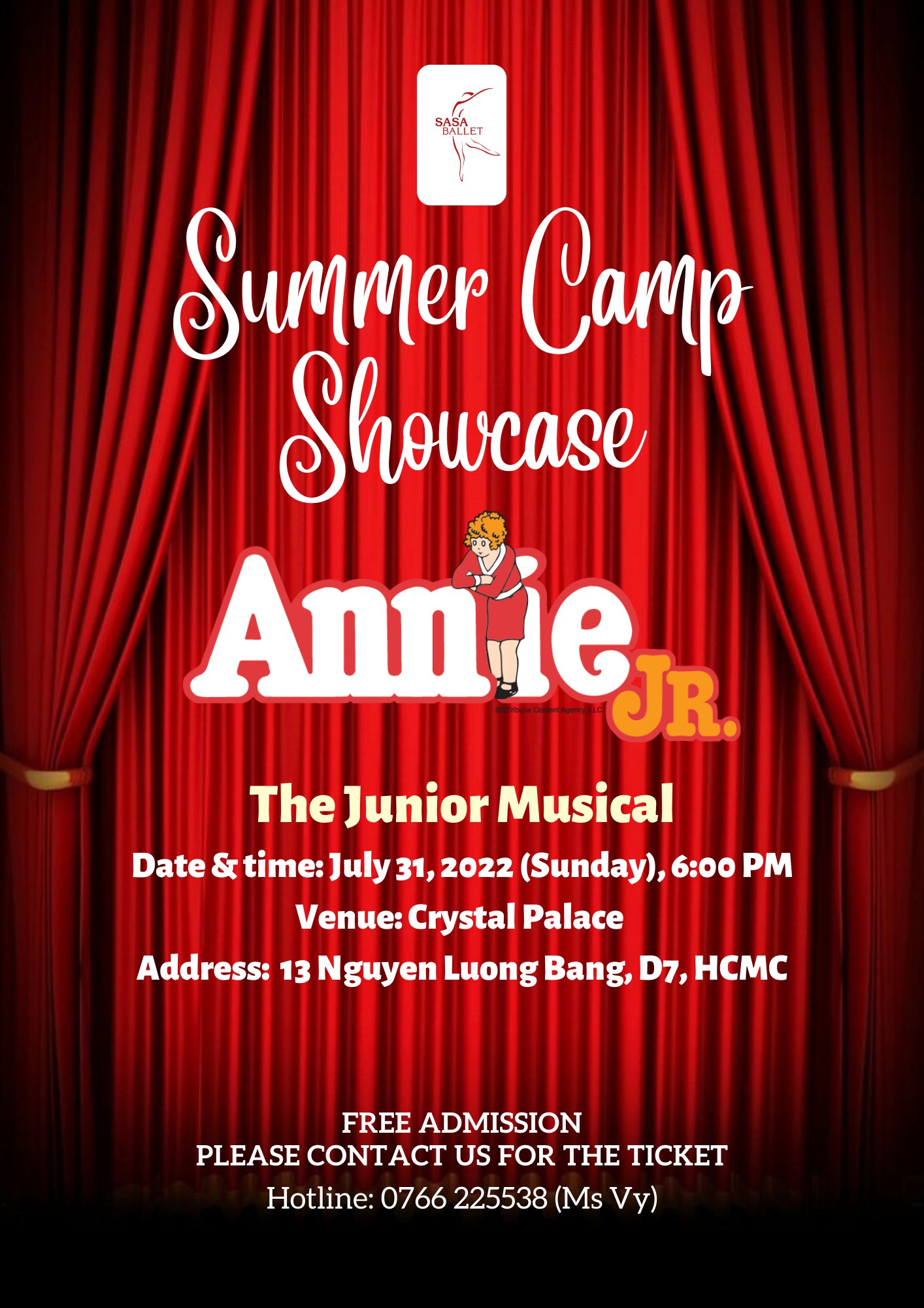 Summer Camp Showcase 2022 - Annie Jr. by Sasa Ballet
