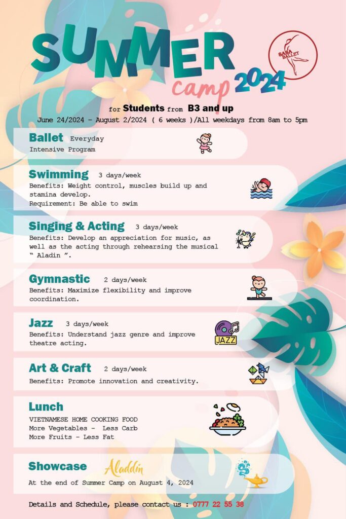 Summer Camp 2024 tại Sasa Ballet