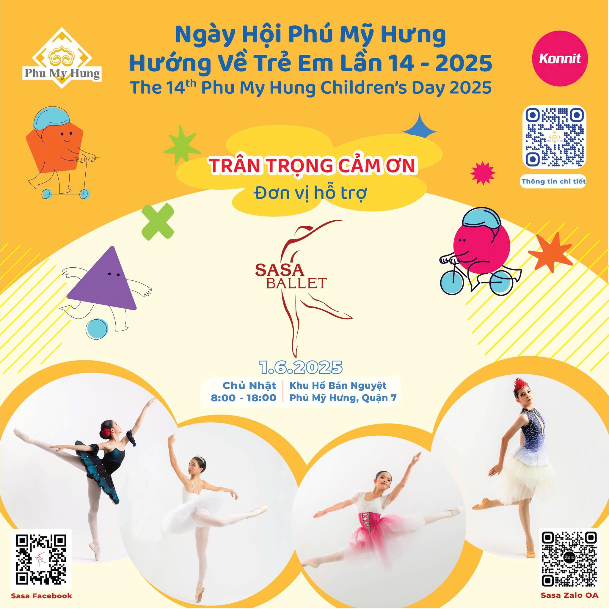 Sasa Ballet và ngày hội Phú Mỹ Hưng hướng về trẻ em 2025